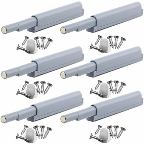 Système D'ouverture à Déclenchement Porte, Porte Avec Aimant – Appuyez Et Ouvrez Le Cliquet. Comprend Une Base Extérieure Et Une Plaque Magnétique