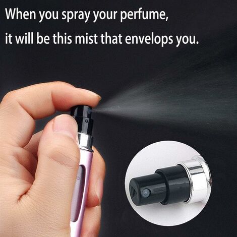 Vaporisateur De Parfum De Sac Rechargeable Satiné Argent - 6 Ml - Neuf Femme