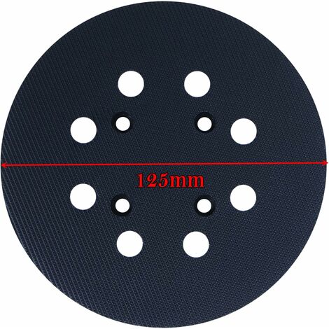 Plateau De Ponçage 150mm Hook & Loop 6 Trous Compatible Bosch GEX 150 - Accessoire Poweka Pour Ponceuse