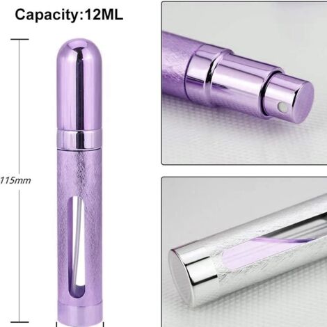 Flacon Vaporisateur De Parfum De Voyage Rechargeable - Mini Spray 5 Ml En Cuir, Design élégant Et étanche