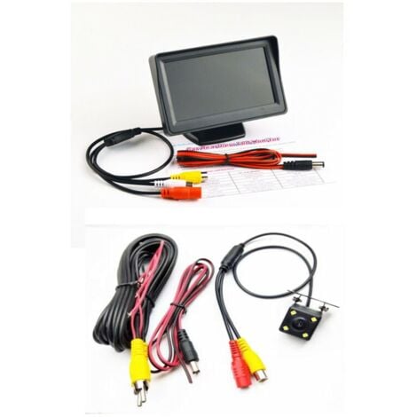 Kit de système de caméra de recul sans fil pour voiture / camion /  fourgonnette / pick-up / camping-car 4.3 '' Monitor Rear View Backup System
