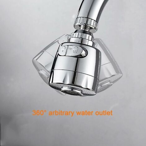 1440° Extension Robinet, Rallonge Robinet Aérateur De Robinet Robinet Rotatif Avec Mousseur 2