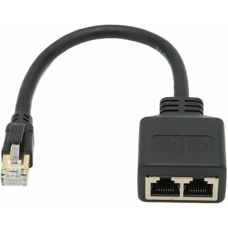 Adaptateur de câble Ethernet coupleur RJ45 2Pack femelle à femelle