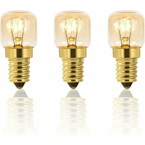Lot de 3 ampoules vintage incandescentes Edison E14 G45 Spirale 25W