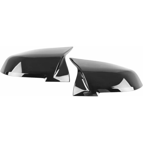 DOCAS Paire Coques Rétroviseurs BMW E81 E87 E90 E92 LCI - Noir Brillant