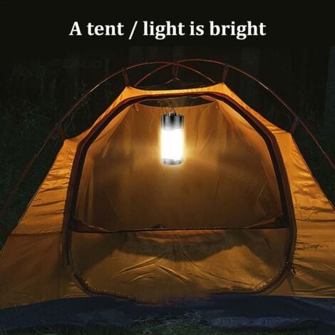 Lanternes de camping à piles, portables, étanches, lumineuses, 800