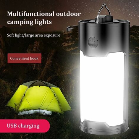 Lanternes de camping à piles, portables, étanches, lumineuses, 800