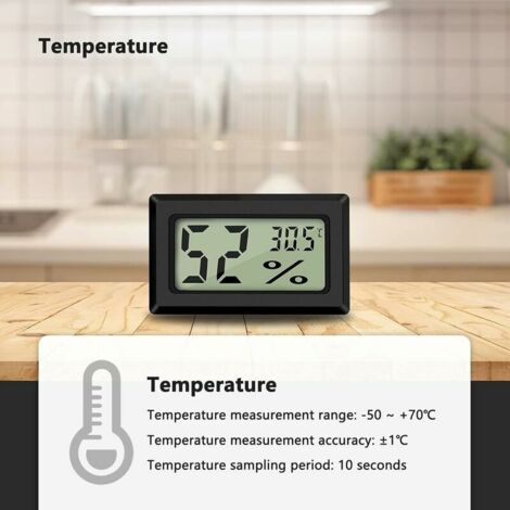 Mini Digital LCD Thermomètre Hygromètre (3 PCS - A) Température