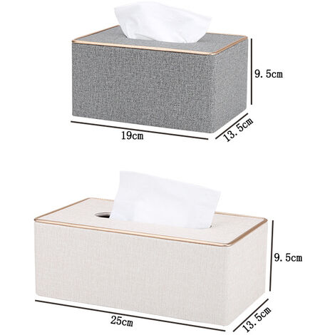 Boîte à mouchoirs rectangulaire en cuir PU, support de télécommande TV, organisateur pour maison, bureau, automobile acheter à prix bas - livraison gratuite, avis réels avec des photos
