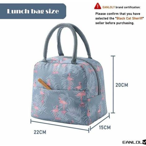 YoupO Sac à Déjeuner Isotherme Pour Homme Et Femme - Motif Floral - Couleur Claire - Pour Bureau, Travail, Pique-nique