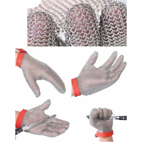 Gants Anti-Coupures Akozon En Acier Inoxydable 304 - Protection Level 5 Pour Jardinage, Écaillage Huîtres & Soudage