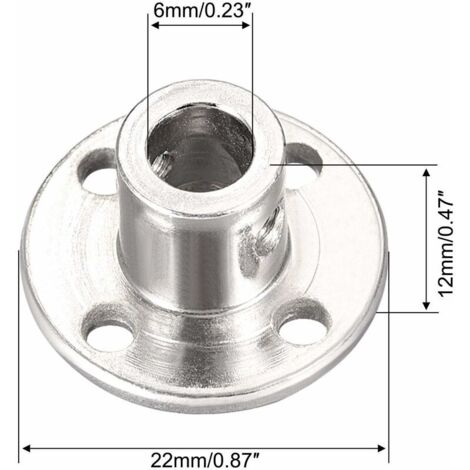 Axe Serré Accouplement à bride rigide, connecteur de roulement d'arbre de Transmission, 3mm 3.17mm 4mm 5mm 6mm 6.35mm 14mm, 1 pièce Roulements Adaptateur(2MM bore Axe Serré Accouplement à bride rigide, connecteur de roulement d'arbre de Transmission, 3mm 3.17mm 4mm 5mm 6mm 6.35mm 14mm, 1 pièce Roulements Adaptateur(2MM bore