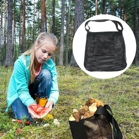 Sac Cueillette Champignons JDCMEI - Filet Respirant 40x35cm - Portable, Poche Accessoires, Extérieur