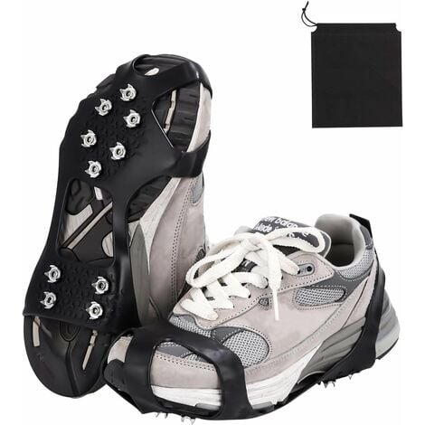 XL (taille 43-47)) 1 Crampons à double pointes Griffes antidérapantes  Chaussures antidérapantes Crampons à