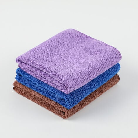 WORKPRO Lot de 3 Chiffons Microfibre Voiture, 1200GSM Ultra Absorbant  Serviettes en Microfibre - Séchage Rapide, Réutilisable pour Nettoyage,  Polissage de Voiture ou Usage Domestique, 30x30cm