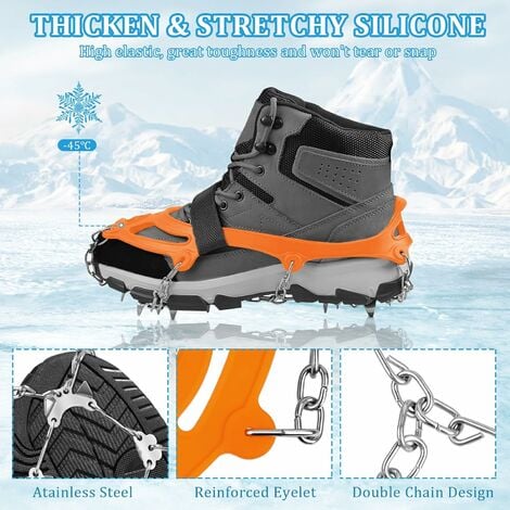 Crampons neige antidérapants pour chaussures M/L - Ski glace verglas  randonnée