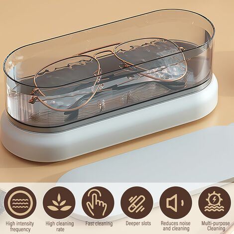 9€ sur Multi-Usage Nettoyeur à Ultrasons Appareil pour Lunettes ou