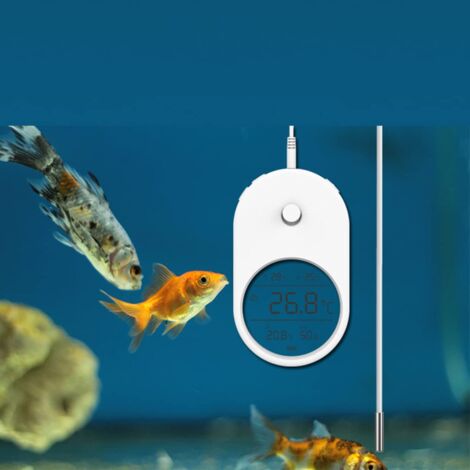 ZVD Thermomètre D'aquarium Thermomètre à Eau Numérique LCD Avec Sonde Et Ventouse Thermometre De Temperature De Leau Pour Aquarium Aquarium Reptile Marin Habitat 88637642