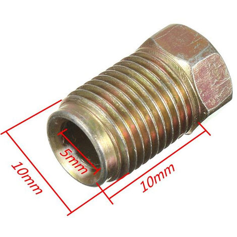 Té De Frein M10 10mm 3 Voies - Union Courte Pour Tuyau 3/16 Po En Alliage Haute Résistance