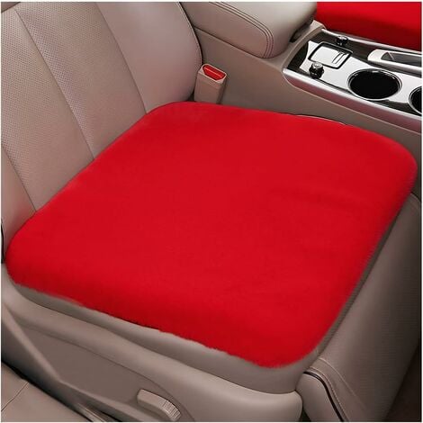 Lot de 2 coussins de voiture (rouge), protection confortable de la chaise,  coussin antidérapant pour la voiture, le bureau