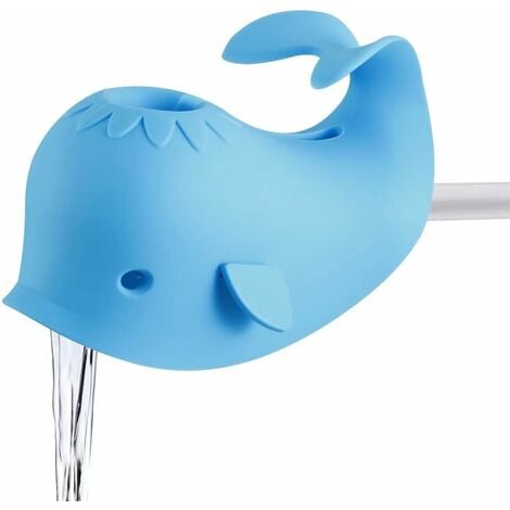 Housse de bec de bain, housse de robinet en silicone whale pour la  protection de sécurité de la baignoire pour bébé