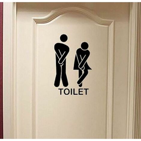 Affiche Femme sur les toilettes
