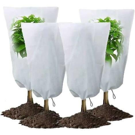 WERKA PRO Housse d’Hivernage pour Arbustes et Végétaux - Sac de Protection  pour Plantes Contre Températures Hivernales - Ø 120 x 250 cm - Voile Anti