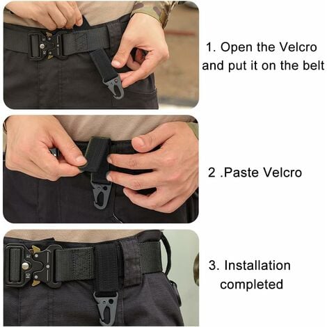 Porte-clé en Nylon pour hommes, accessoire tactique, ceinture
