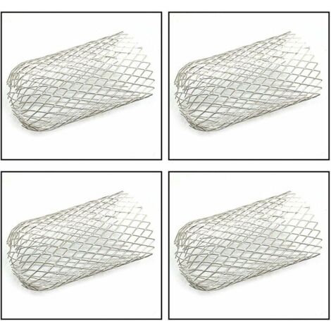 Protection De Gouttière En Acier Inoxydable - Micro-maille - 48 Pieds (14,6m) - Blanc