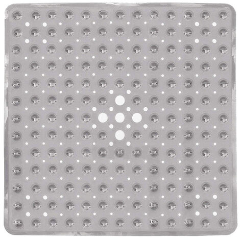 Tapis De Bain Carré Antidérapant à Ventouses - Douche Moderne Lavable En Machine Sans Latex