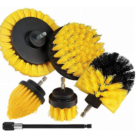 Set De 3 Brosses Pour Perceuse Kornely - Nettoyage Pro Sans Rayures Pour Surfaces Délicates