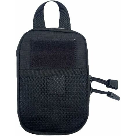 Pochette Tactique Molle Mini - 10x8.5x4 Cm - Polyester Imperméable - Pour Ceinture Ou Poche - 7