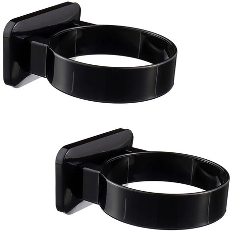 Lot De 2 Supports Sèche-cheveux Carwiner - Hauteur Réglable, Fixation Porte/mur | Rangement Salle De Bain