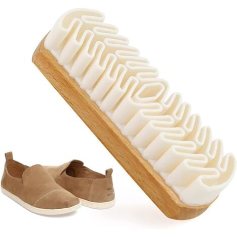 Brosse à Chaussures Daim, Brosse Crêpe, Brosse Nubuck, Brosse de Nettoyage Daim, Brosse en Crepe Daim, Brosse de Nettoyage pour Daim et Nubuck, Brosse à Daim pour Nettoyage et Entretien Chaussures