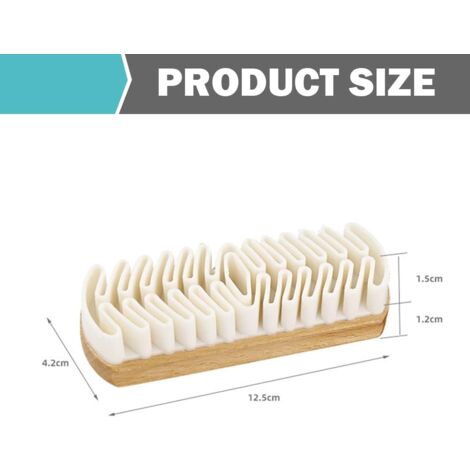 Brosse à Chaussures Daim, Brosse Crêpe, Brosse Nubuck, Brosse de Nettoyage Daim, Brosse en Crepe Daim, Brosse de Nettoyage pour Daim et Nubuck, Brosse à Daim pour Nettoyage et Entretien Chaussures