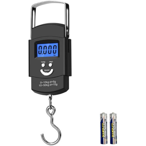 Accessoire Voyage Fonction Tare Pèse-bagage électronique 50kg/110lb - écran LCD Rétroéclairé, Fonction Tare | Pile Incluse, Portable Pour Voyage Avion Pèse Bagage Voyage Accessoire Voyage Fonction Tare Pèse-bagage électronique 50kg/110lb - écran LCD Rétroéclairé, Fonction Tare | Pile Incluse, Portable Pour Voyage Avion Pèse Bagage Voyage
