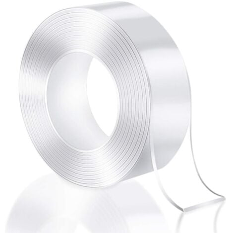 1Pièces Nano Tape Transparent Double-adhésif en Plusieurs Longueurs 2M