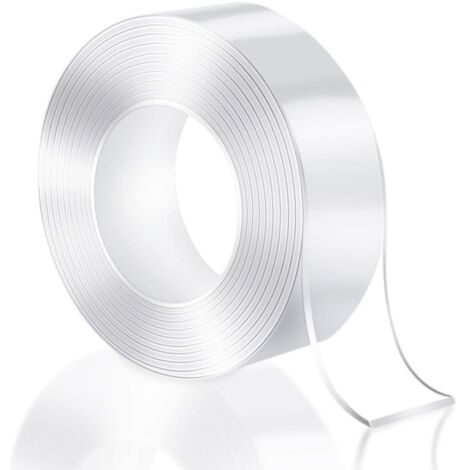1Pièces Nano Tape Transparent Double-adhésif en Plusieurs Longueurs 1M