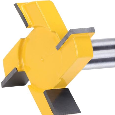 Fraise à raboter, 8mm Tige Routeur Bit, Fraise à aplatir, Fraise à plaque, Fraise à bois pour défonceuse, T Forme Routeur, pour le travail du bois en surface