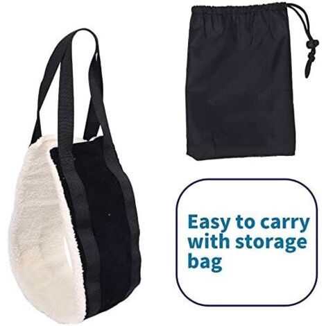 Grande écharpe pour chien de 30 à 120 lb pour les pattes arrière aide les chiens âgés à mobilité réduite, harnais de levage pour chien de 6 po x 41,3 po, lève-chien pour la rééducation de l'arthrite A