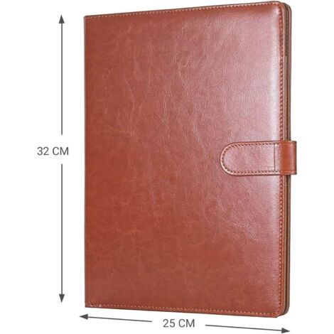 Porte Bloc A4 Porte Documents, (Marron)  Bloc Note a4 Range Documents Porte-bloc, a4 Organiseur Trieur