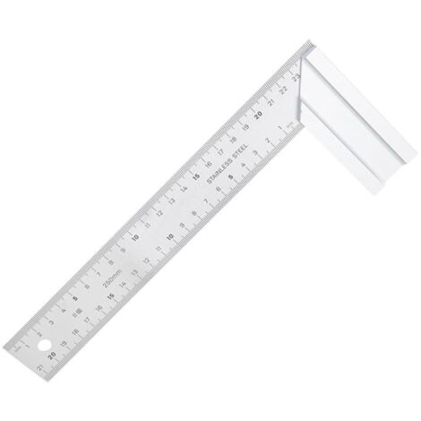 Règle à Crochet En Acier Inoxydable 15 Cm - Double échelle Cm/pouces - Pour éducation, Bureau Et Dessin Technique