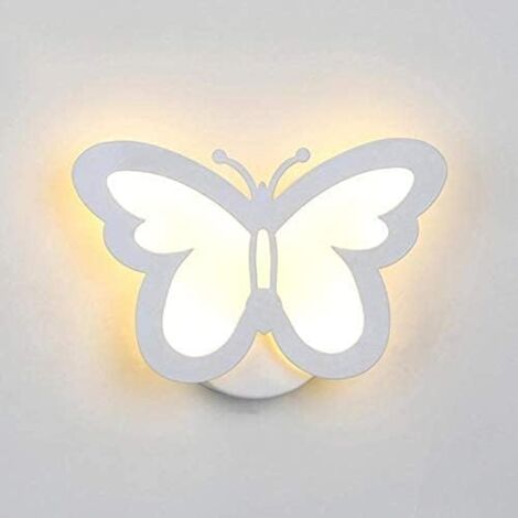 Appliques Murales LED Papillon Bleu Et Nuage Blanc – Luminaire Enfant – Occasion