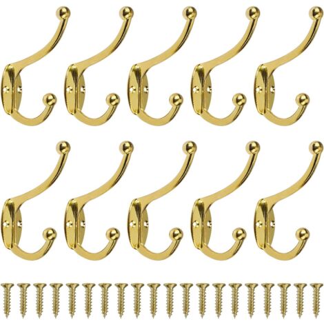 MengH-SHOP Rétro Crochet Patère Porte Manteau Mural Vintage Crochet de Porte Métal pour Salle de Bain Cuisine Chambre Entrée 10 Pièces Bronze MengH-SHOP Rétro Crochet Patère Porte Manteau Mural Vintage Crochet de Porte Métal pour Salle de Bain Cuisine Chambre Entrée 10 Pièces Bronze