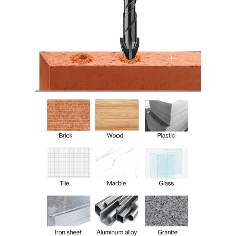 Kit Forets Carrelage Lytool - 10 Pièces (3-12mm) | Pour Verre, Céramique, Béton | Tige Hexagonale