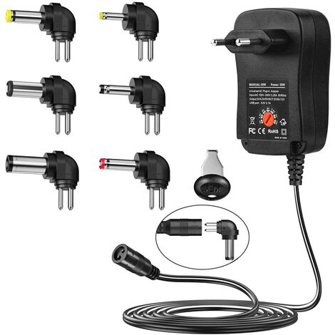 Chargeur Universel TOP CHARGEUR 30W - 6 Embouts - Remplacement Pour APX SB-074A0F-11 7.5V 4.0A - Livraison France