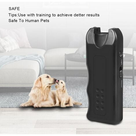 Répulsif à ultrasons pour chien Pet Dog Trainer Lampe de poche LED