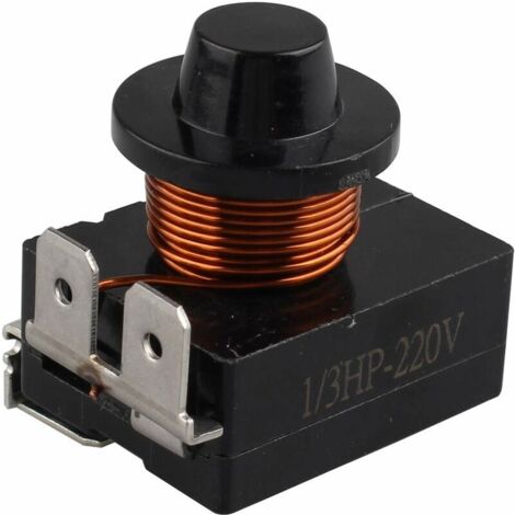 Relais Démarrage Réfrigérateur 1/3HP 220V - PTC, 3 Broches, 250W, Compatible Multi-Marques