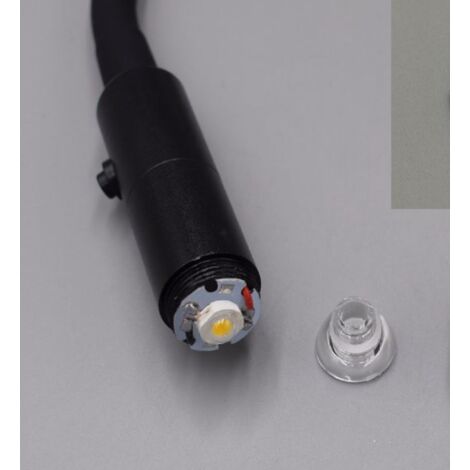 Cool Blanc (5 500-7 000k) - Le noir - Lampe de lecture LED 3W, dc 12V 24V,  tactile, à intensité réglable, col de cygne, pour camping-car, Yacht,  cabine, Port de chargeur USB