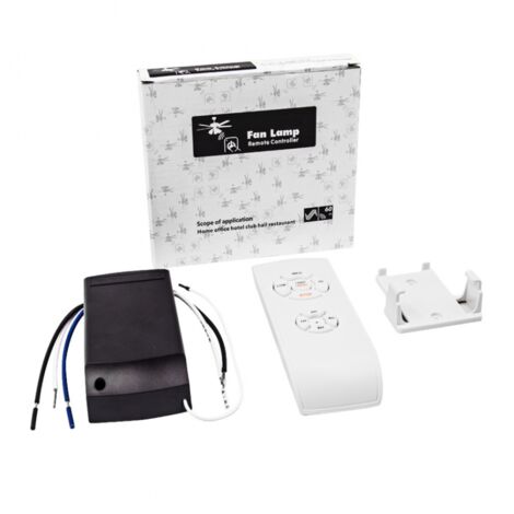 Kit Télécommande Pour Ventilateur De Plafond - 6 Vitesses + Minuterie 1/2/4h - Installation Facile, Compatible Universel - 8